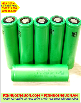 Pin VAPE_Pin thuốc lá điện tử_Pin sạc 18650 Sony VTC6 ; Pin sạc 18650 lithium 3.7v Sony VTC6 3000mAh dòng xả 30A chính hãng